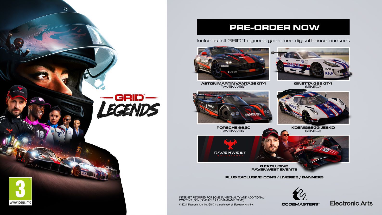 Grid Legends pre order bonus